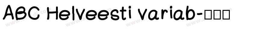 ABC Helveesti variab字体转换